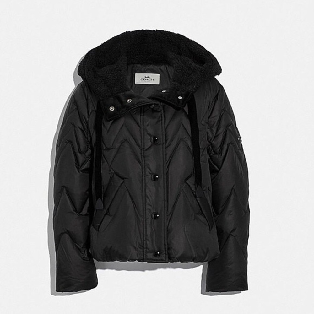 Women's Black Quilted Jacket